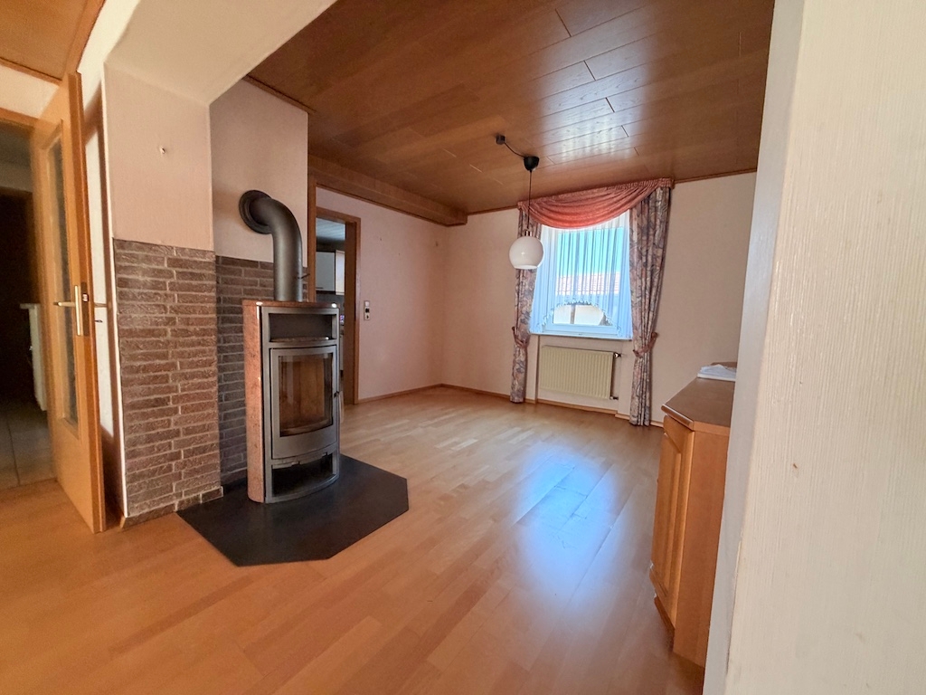 Esszimmer und Kaminofen
